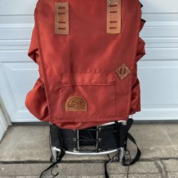 Vintage Famous Trails  Orange Mountain Hiking BackPack