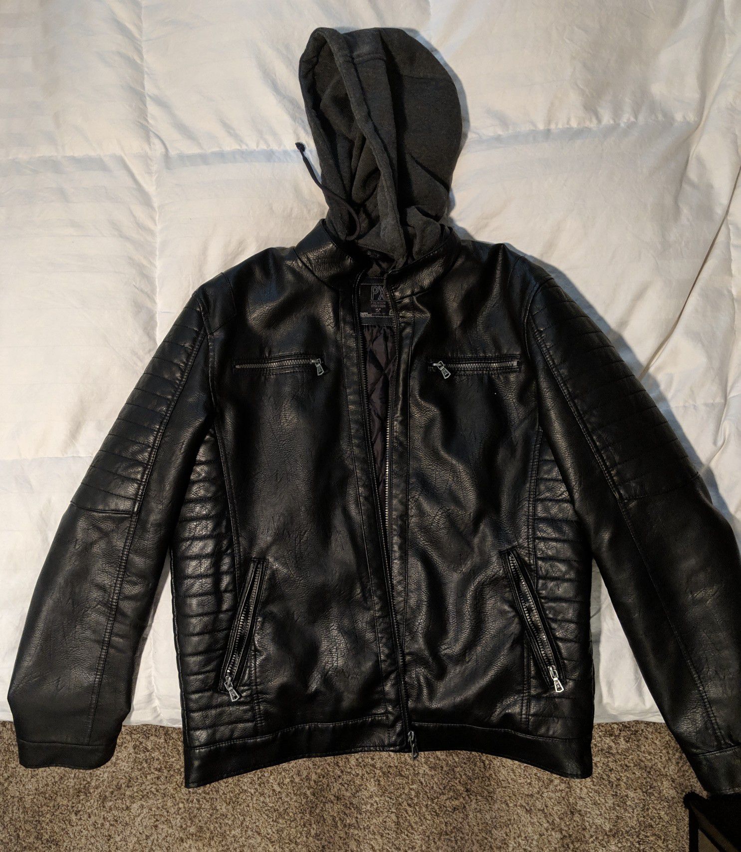 Men's Leather Jacket (XL)