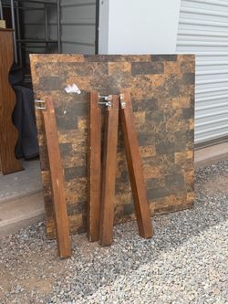 Table with Stone-Look Top