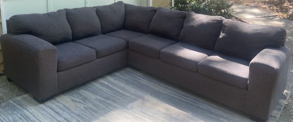 Dark Gray 2 piece sectional sofa