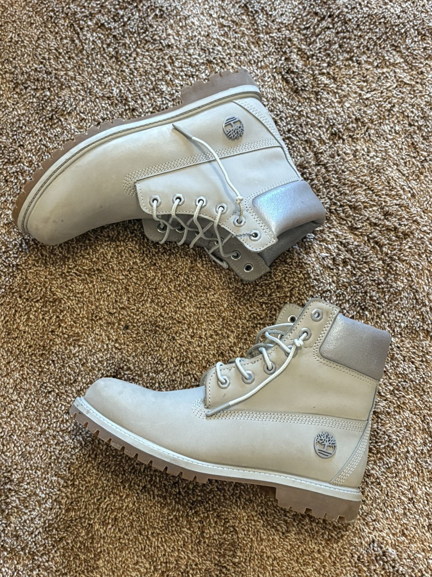 Timberland 6” Premium Waterproof Boots - Gray/Beige Men’s (Size 9)