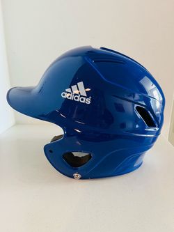 Blue Adidas Triple Stripe Junior Batting Helmet (Used) size 6 3/8-