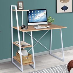 Harshbarger 40 inch Writing Desk w/ Shelves