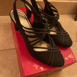 Strapped Black Heels 