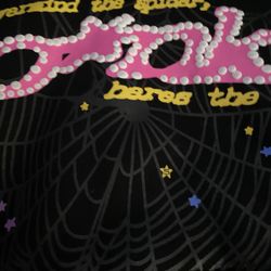 spider hoodie with puff print 