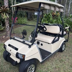 MINT 48 VOLT CLUB CAR GOLF CART!! BRAND NEW REAR SEAT KIT!!