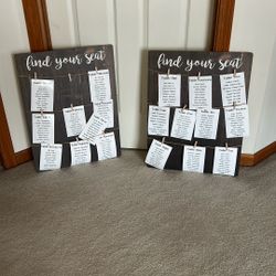 Reception Seat Assignment Posters