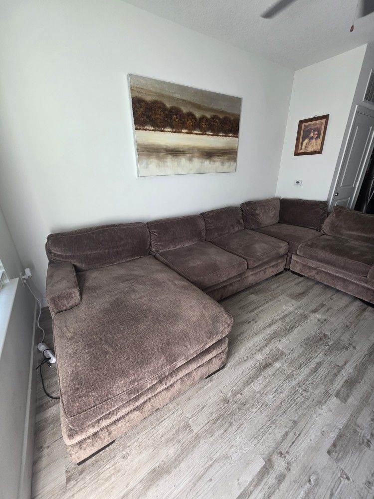 Brown Sectional