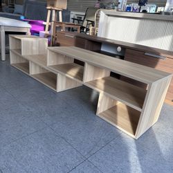 📺 2-Piece Cube TV Stand – Fits TVs up to 70” | Modern Gaming & Entertainment Center 