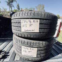 235/40/19 Continental ProcontactRX 70% Tread(2)