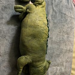 chameleon stuffed animal with zipper + 4 babies 