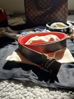 LOUIS VUITTON BELT- Brown,red