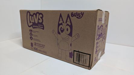 Diapers Luvs Size 8 Bluey