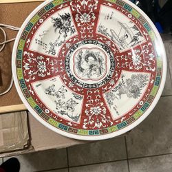 Vintage Chinese Dragon Dish