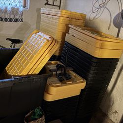 CX Black And Yellow Storage Containers