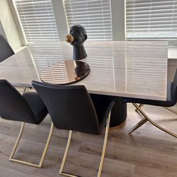 Marble Dining Table and Chairs