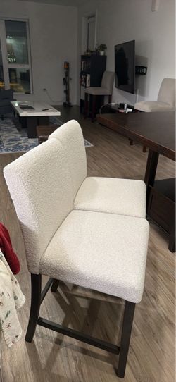 Upholstered Counter height Chairs 2x