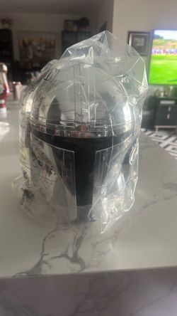 Mandalorian and grogu popcorn helmet