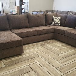 3pc Jennifer Sectional LHF Chaise Carson Grey