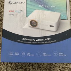 Vankyo Projector -  Leisure 570 with Screen