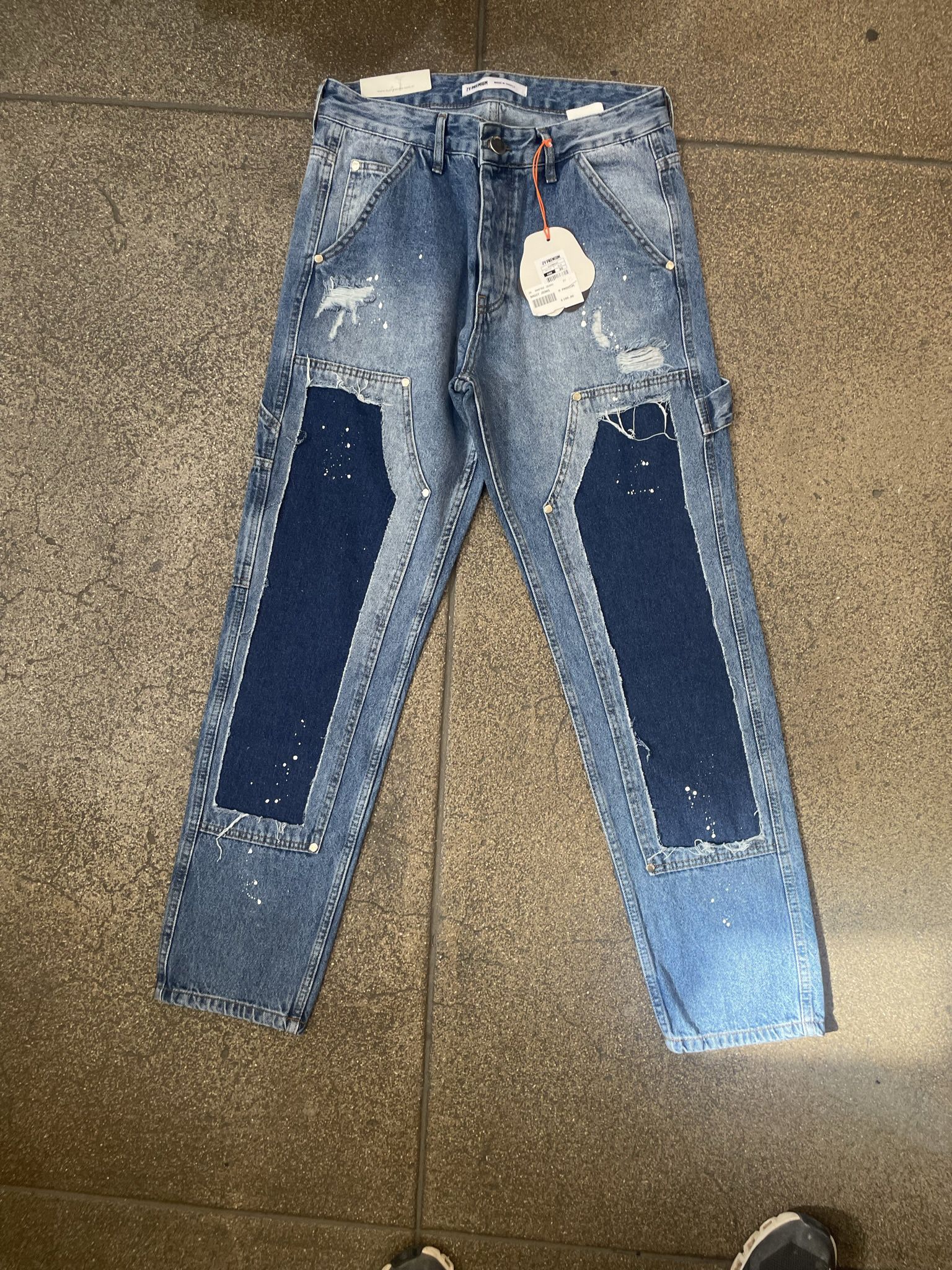 Men’s Blue Baggy Jeans All Sizes HUGE BLOWOUT SALE 