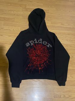 Black Spider Rhinestone Hoodie