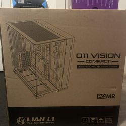 Lian Li O11 vision compact white, cooler master 850w, white lian li reverse blade single fan (2x)