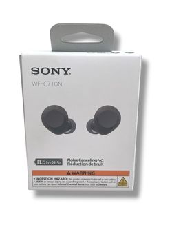 Sony WF-C710N Truly Wireless Noise-Cancelling Earbud Headphones in black