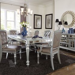 7PC Silver Dining Set 👍90 days FREE FINANCING ❗ 