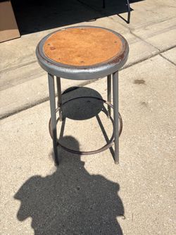 Industrial Metal Shop Stool