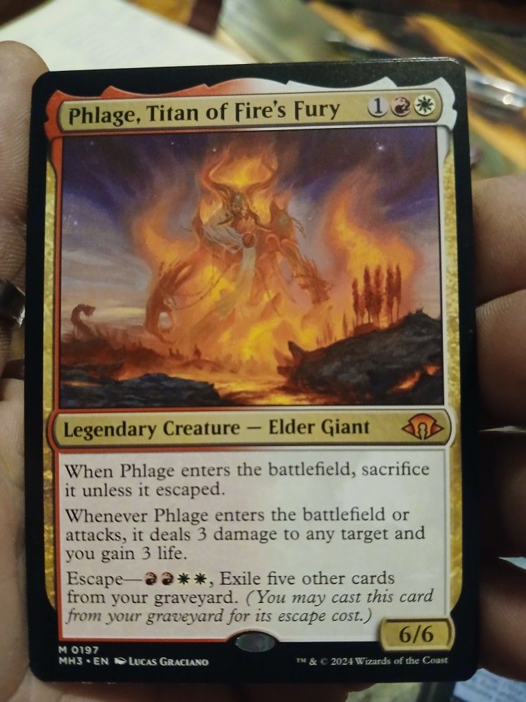 Phlage,Titan Of Fire's Fury ( Magic The Gathering)