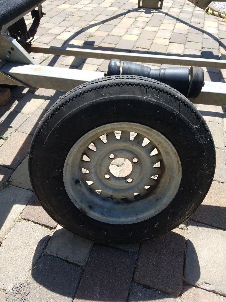 Boat trailer tire and rim size 5.30 -12 4 lug