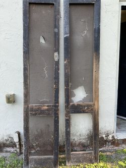 Tall pair of Vintage Wood Screen Doors