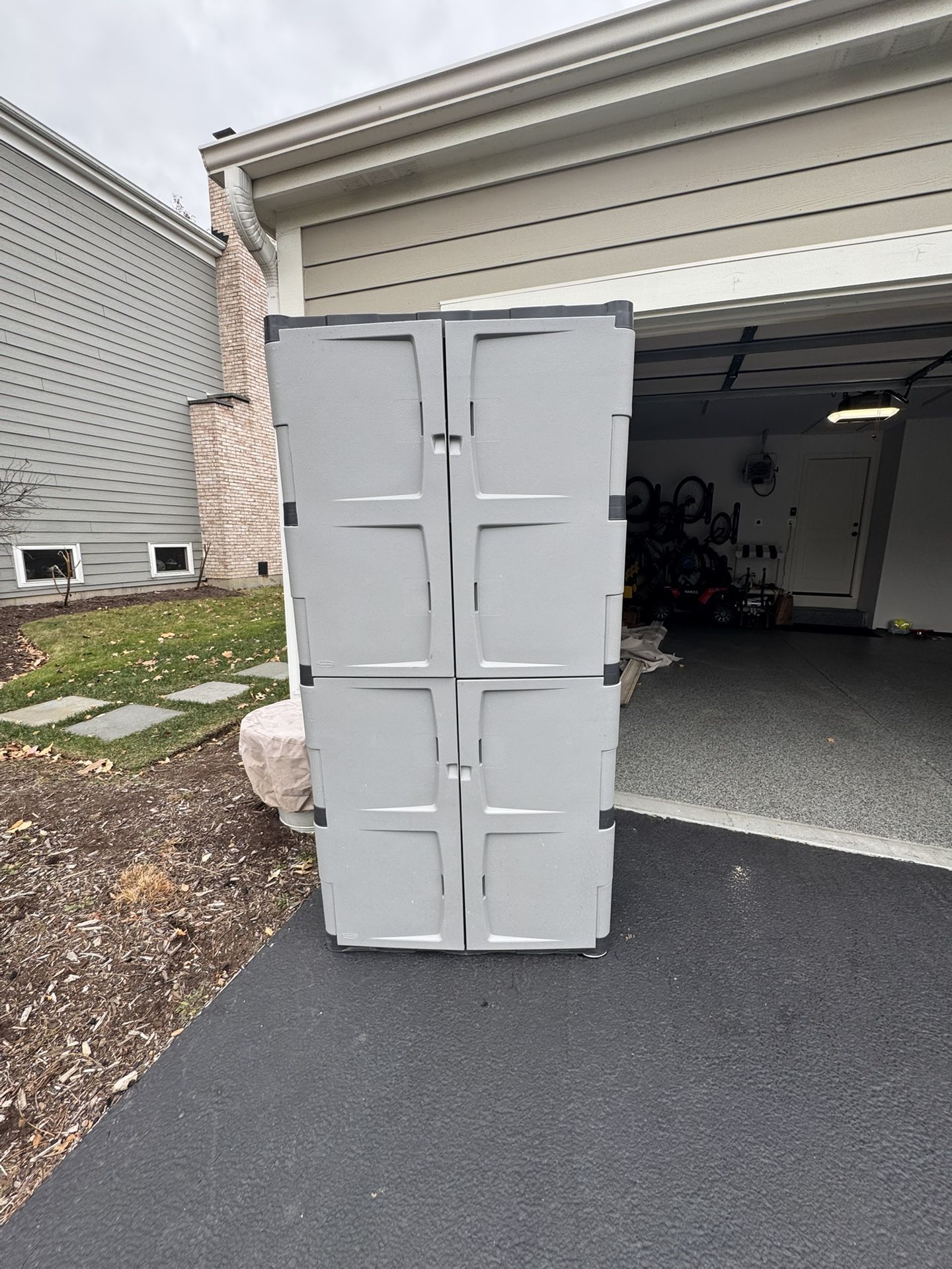Rubbermaid Double-Door Garage Storage Cabinet – 36" W x 18" D x 72" H