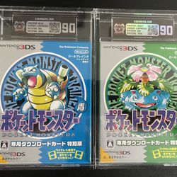 Pokémon Blue And Green Japanese Fir Nintendo 3DS 