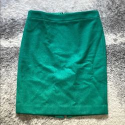 J Crew Elegant Green Skirt 