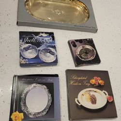 Silver Plated Trays Coaster Dishes