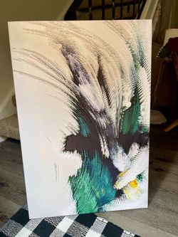 Art: Green/Black/Gold Abstract Acents (NEW)