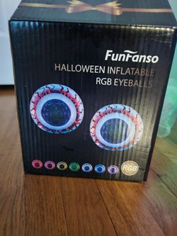 rob Halloween inflatable eyeballs (2 pack)
