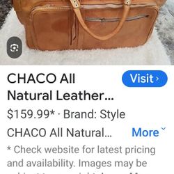 Chaco Leather Duffle Bag 