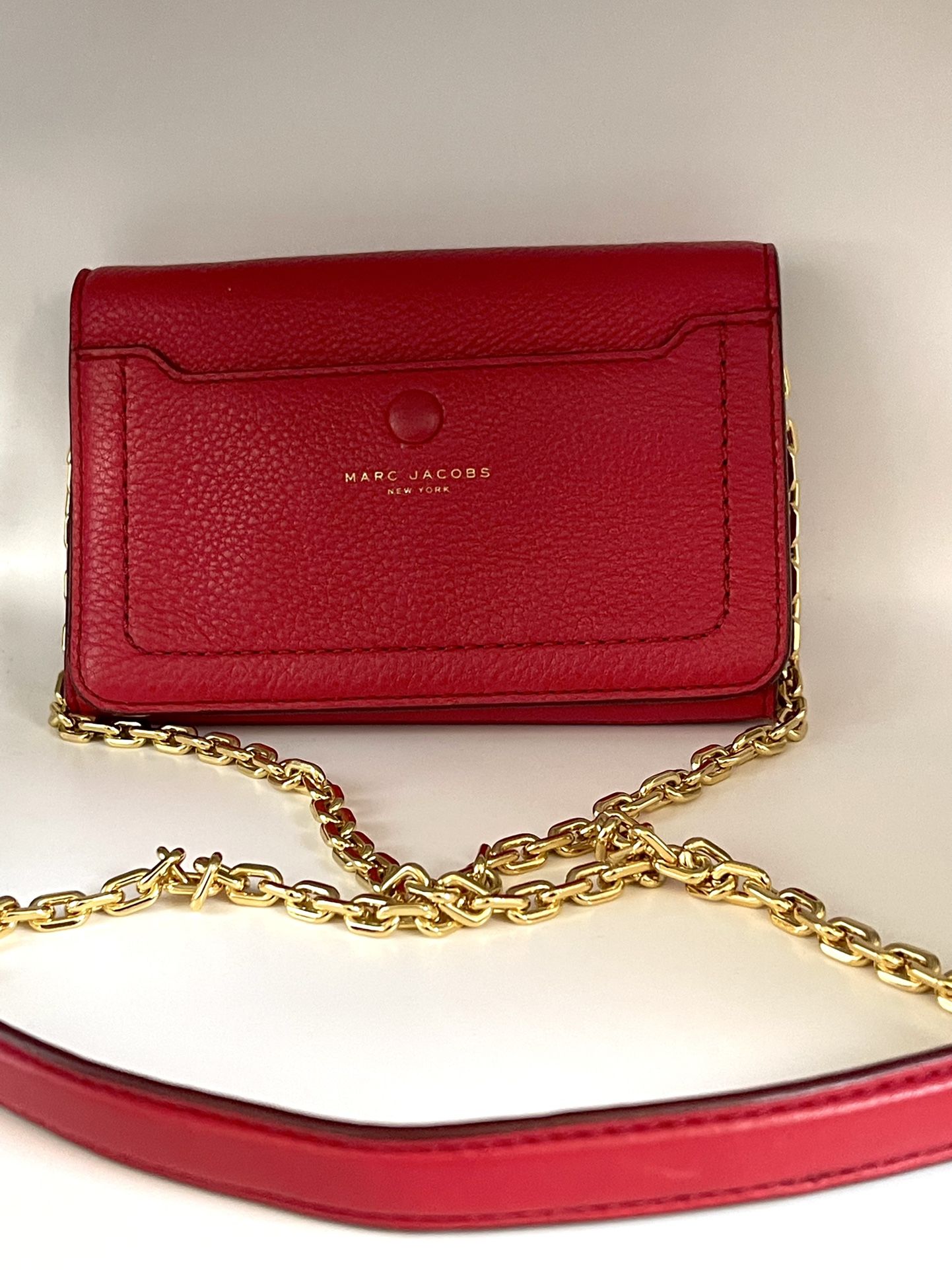 Marc Jacobs New Wallet Messenger Gold Chain Adj