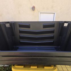 3 Qty Black Stackable Storage Containers