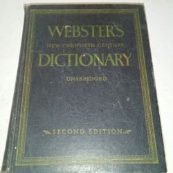 Webster 1960 Dictionary 