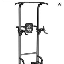 Sportsroyals Power Tower Pull Up Dip Station Multi-Function Home Gym Strength Training Fitness Equipment 440LBS