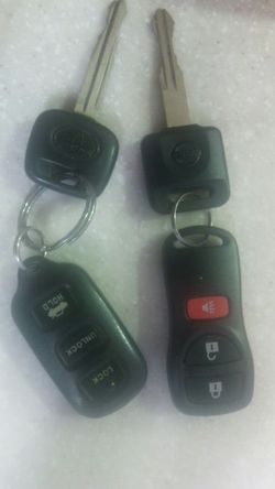 Llaves y controles para toyota