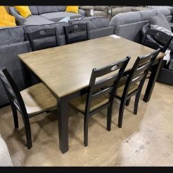 Froshburg Two Tone Dining Table And Chairs💥 Brand New✨ Delivery Available👈 Dining/ Kitching Set ✅