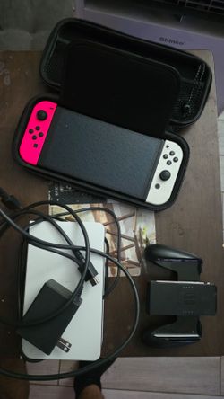 Nintendo Switch OLED with Dock and Carrying Case