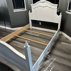 Girls White Bed