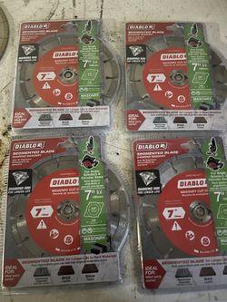 diablo 7” diamond segmented cut off disc