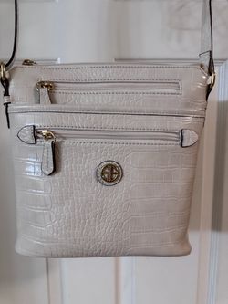 Giani Bernini Croc-Embossed Crossbody Bag